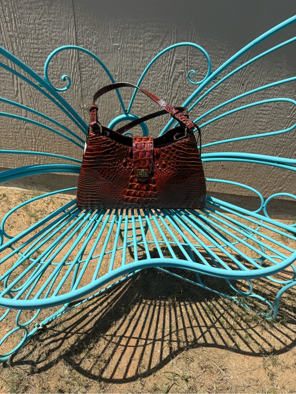 Brahmin Madelyn Melbourne Pecan Satchel